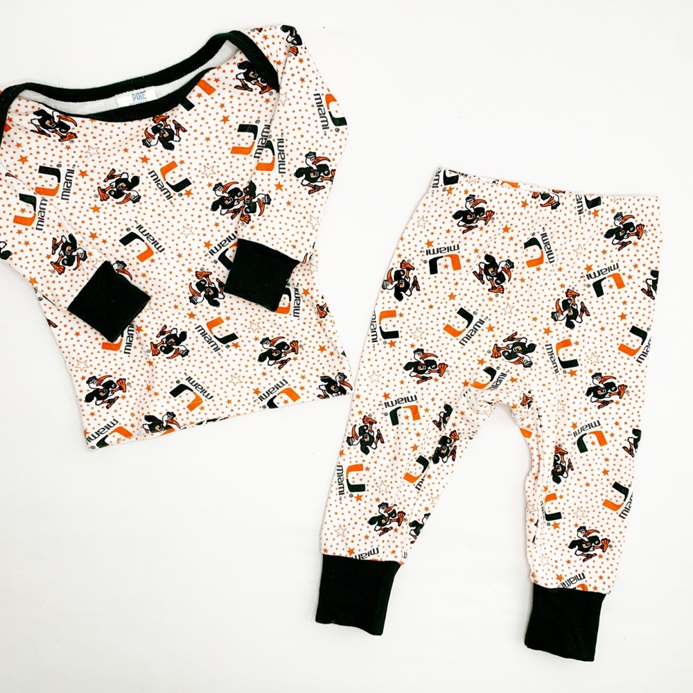 University of Miami ‘Canes Pajamas Set